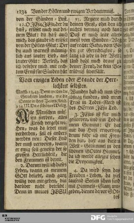 Vom ewigen Leben oder Stande der Herrlichkeit selbsten.