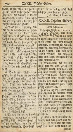XXXII. Psalm-lieder