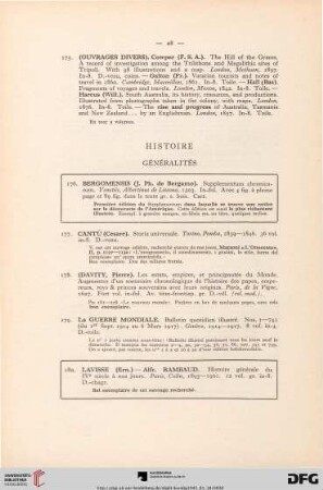 [Histoire] (Nr. 176-339)