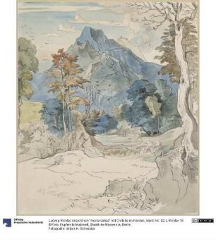 Ansicht von "morra Vallea" mit Civitella im Norden