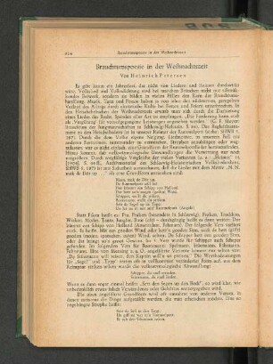 Brauchtumspoesie ind er Weihnachtszeit