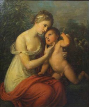 Nymphe mit Amor