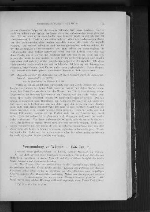 Versammlung zu Wismar. - 1376 Jan. 20.