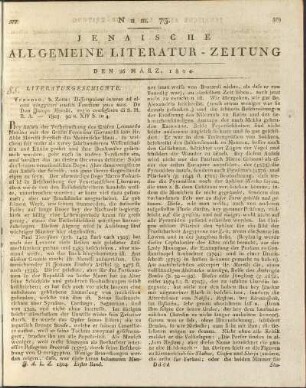 Num. 73. Den 26. März 1804