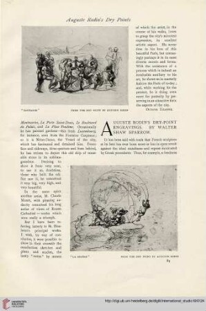 19.1903 =Nr 74: Auguste Rodin's dry-point engravings