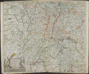 Accuratissima Rheni Superioris Mosae et Mosellae Tabula : ac Minores in eosdem in fluentes Fluvii cum Omnibus adherentibus Regionibus Sicut Archiepiscopatus et Electoratus Moguntini et Palatinatus Rheni, Lotharingiae, Helvetiae, Alsat., Sueviae, et Comitatus Burgundiae etc.