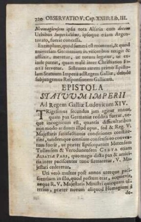 Epistola Statuum Imperii