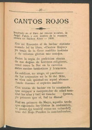 Cantos rojos