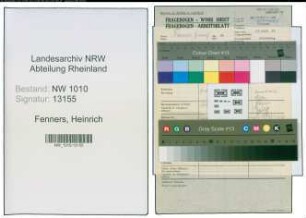 Entnazifizierung Heinrich Fenners , geb. (Polizei)
