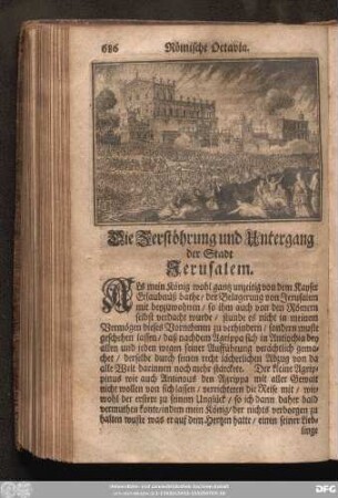 Die Zerstöhrung und Untergang der Stadt Jerusalem.