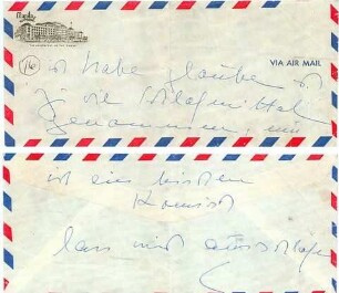 Letzter Brief von Gustaf Gründgens