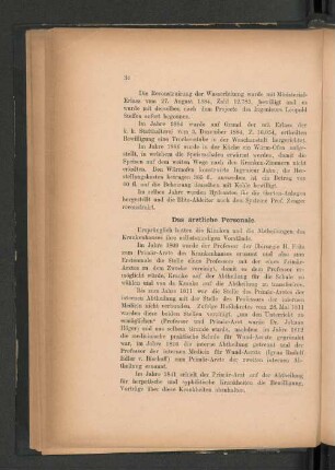 Das ärztliche Personale.