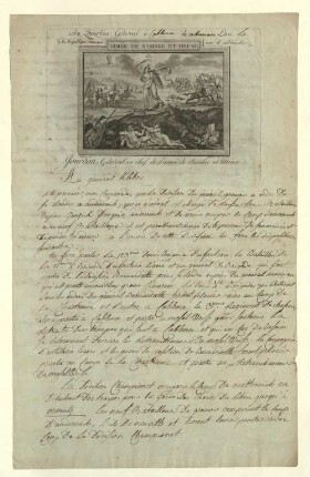 Brief von Jean-Baptiste Jourdan an Jean-Baptiste Kléber