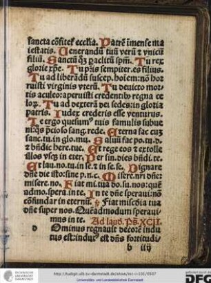 Ad laudes psalmus XCII.