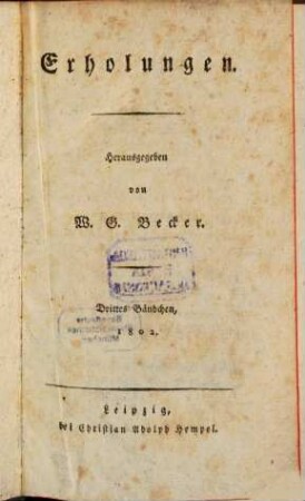 Erholungen. 1802, H. 3