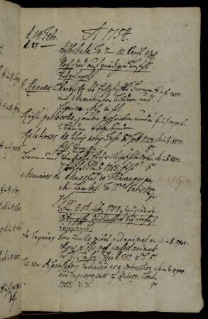Den 25ten Febr. 1754, sind für die Göttingische Bibliothek bey der Post übersandt.