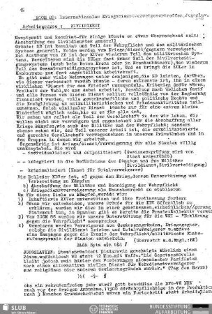 Internationales Kriegsdienstverweigerertreffen Jugoslav.