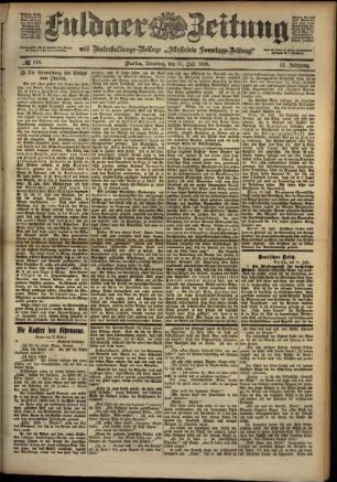 Ausgabe vom Dienstag, den 31. Juli 1900.
