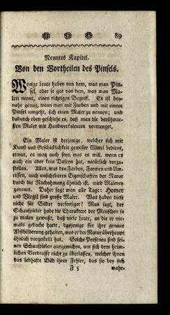 Neuntes Kapitel. Von den Vortheilen des Pinsels.