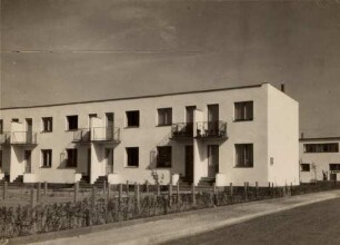 Eröffnung der Dammerstocksiedlung. Häuserzeile