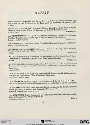 Waffen (Nr. 162-188)