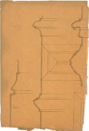 ohne Verfasserangabe; Haustür der Villa Meyer, Prof. Werzbach - Gesimse (Details)