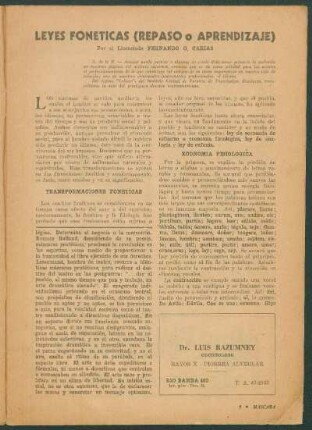 Leyes foneticas (repaso o aprendizaje)