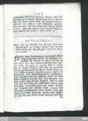 Text Psalm LXXII. 1,2.