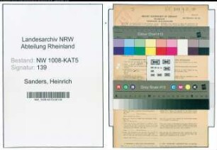 Entnazifizierung Heinrich Sanders , geb. 14.07.1902 (Kaufm.Angestellter)