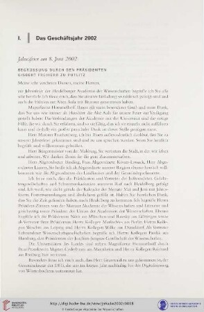 Jahresfeier am 8. Juni 2002