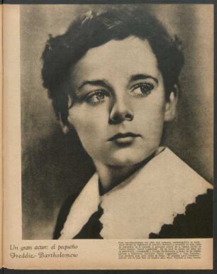 Un gran actor: el pequeño Freddie Bartholomew