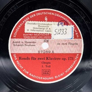 Rondo für zwei Klaviere, op. 173
