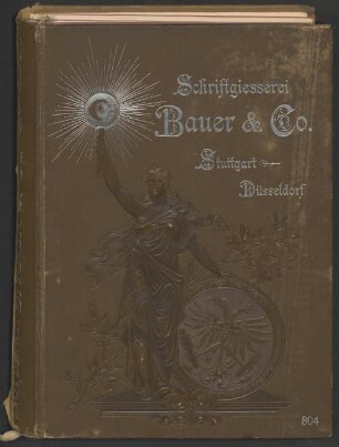 Neue Gesammt-Probe Schriftgiesserei Bauer & Comp.