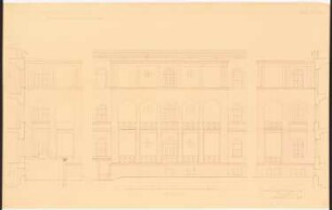 Evangelisches Diakonissenkrankenhaus Bethanien, Berlin-Kreuzberg Südflügel des Hauptgebäudes: Gartenflügelanbau: Aufriss 1:50