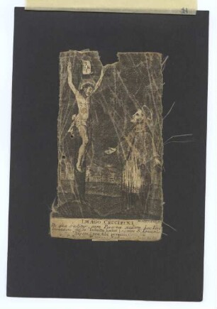 Darstellung Jesu am Kreuz (kleines Andachtsbild)