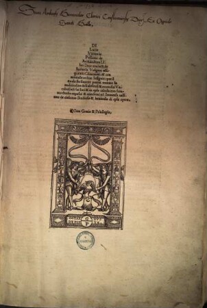 Di Lucio Vitruvio Pollione de Architectura : libri dece