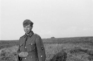 Zweiter Weltkrieg. Frontbilder. Sowjetunion. Angehöriger der deutschen Wehrmacht