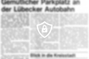 Gemütlicher Parkplatz an der Lübecker Autobahn