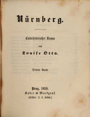 Nürnberg : culturhistorischer Roman, 3