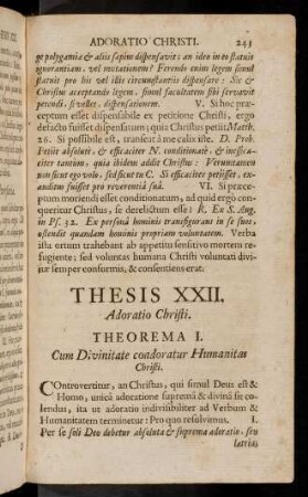 243-265, Thesis XXII