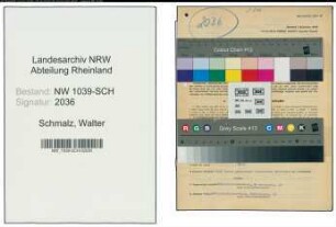 Entnazifizierung Walter Schmalz , geb. 03.01.1922 ()