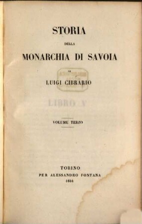 Storia della monarchia di Savoia. 3