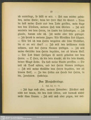 Am Neujahrstage