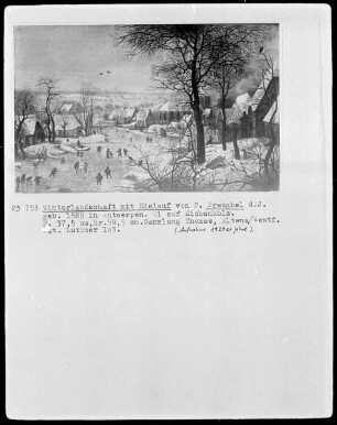 Winterlandschaft mit Eislauf