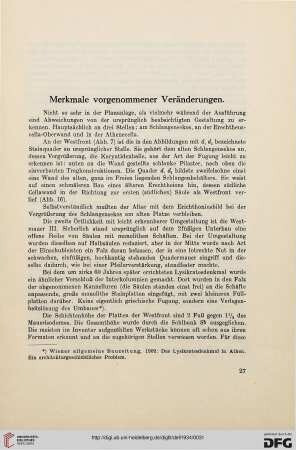 Merkmale vorgenommener Veränderungen