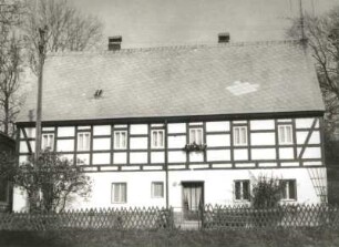 Dörnthal (Pfaffroda-Dörnthal), Hauptstraße 15. Wohnhaus (Hof Nr. 18). Straßenfront