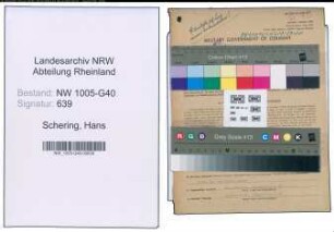 Entnazifizierung Hans Schering , geb. 18.12.1904 (Staatsanwalt)