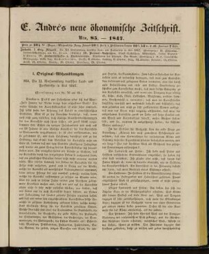 Nro. 85. - 1847