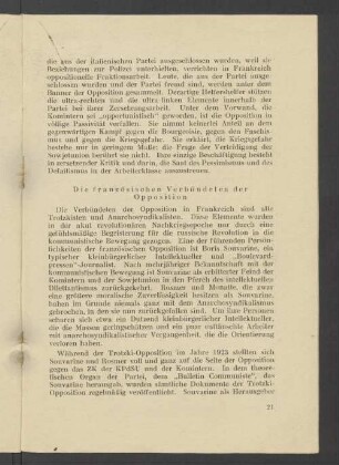 Die französischen Verbündeten der Opposition