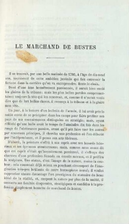 Le marchand de bustes